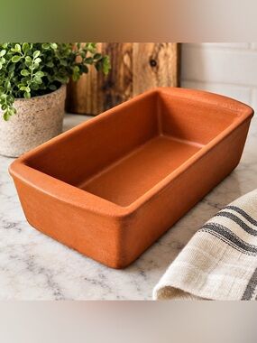 ✨Rare✨Vintage Tufty Ceramics Terracotta Bread Loaf Pan – Alfred Shale Clay USA
